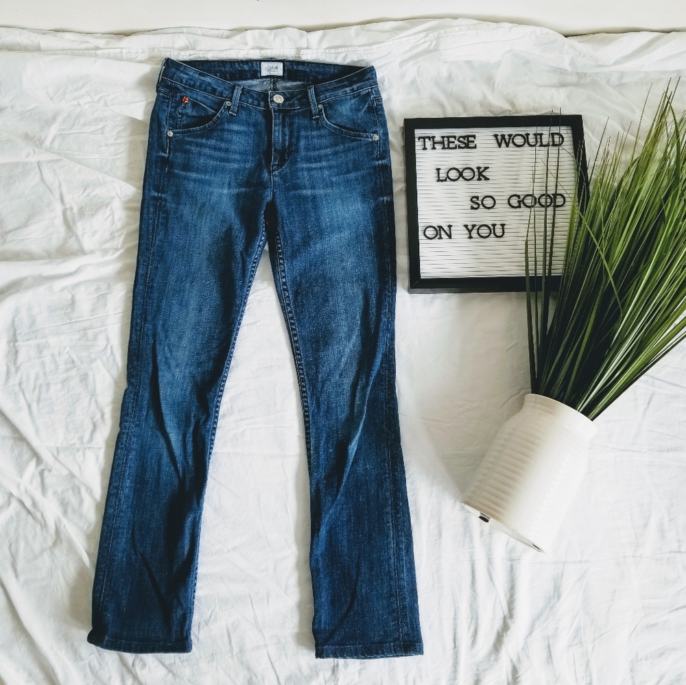 Hudson Carly Midrise Straight sz 27